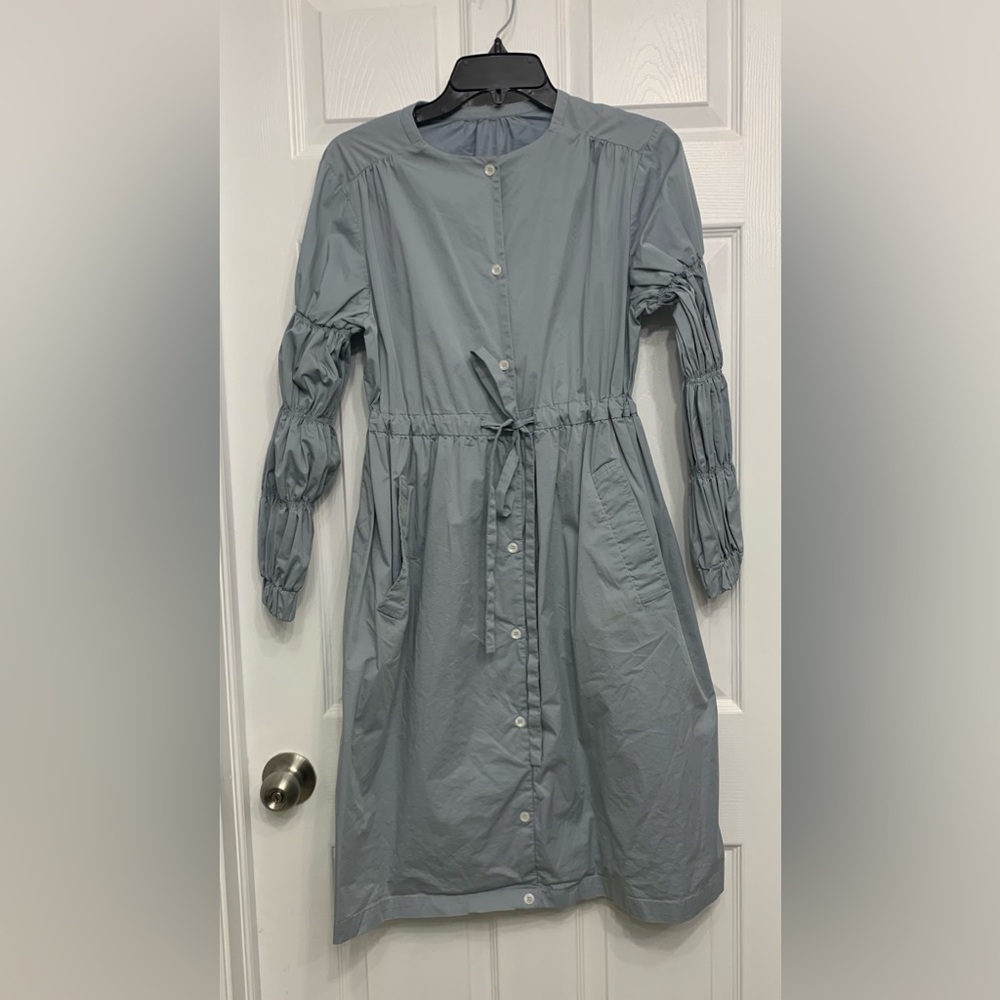 2/$15 Cornflower blue dress with bunched/ballooned sleeves